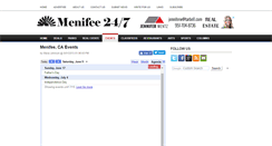 Desktop Screenshot of events.menifee247.com